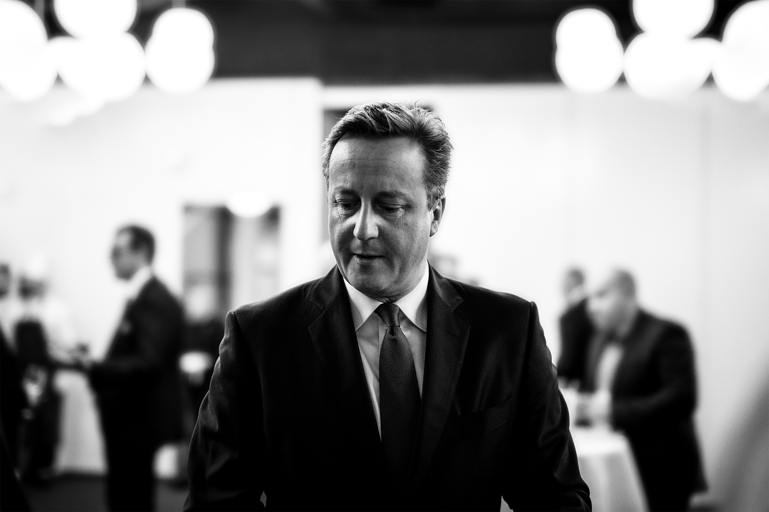 David Cameron Thoughtful Moment